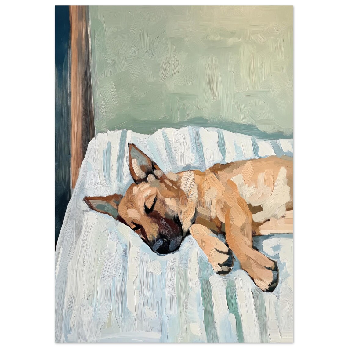 Elegant German Shepherd Poster for Home Decor