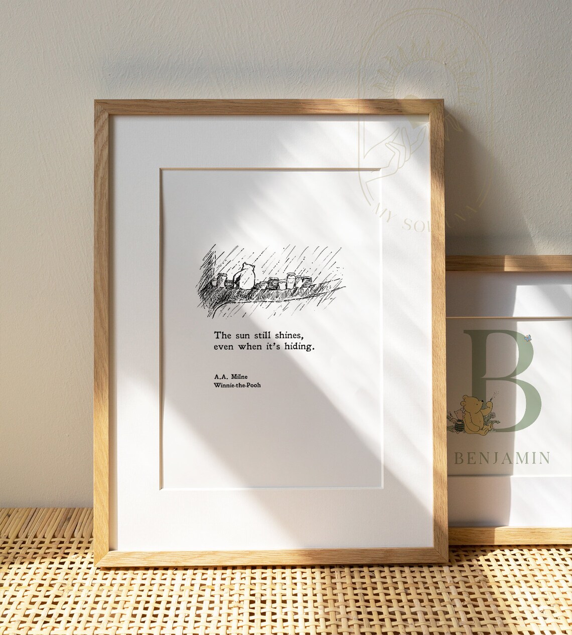 Winnie the Pooh Inspiring Nursery Quote Art Print - Image 2