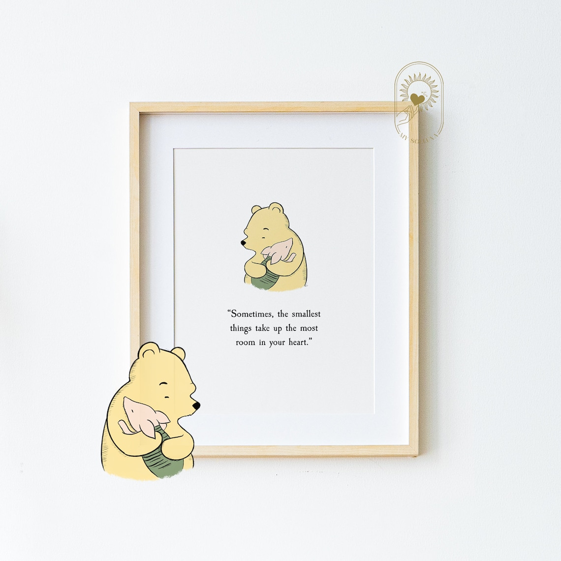 Winnie The Pooh Quote Nursery Gift Art Print