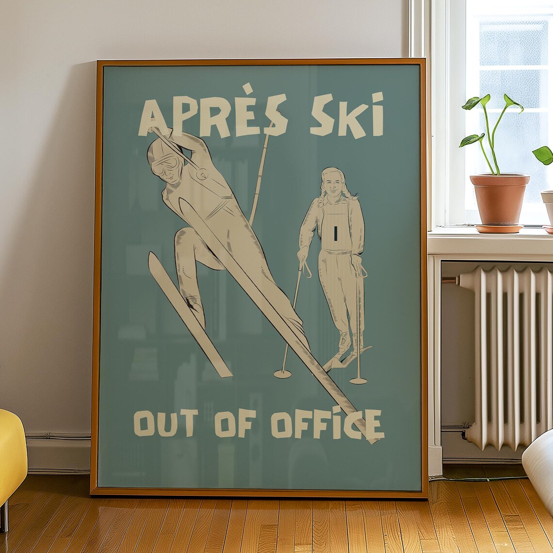 Vintage Après Ski Art Print, Ski Lovers Gift - Image 2