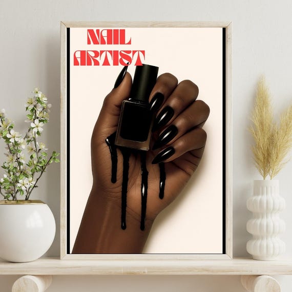 Editorial Style Beauty Salon, Luxury Studio Decor Poster