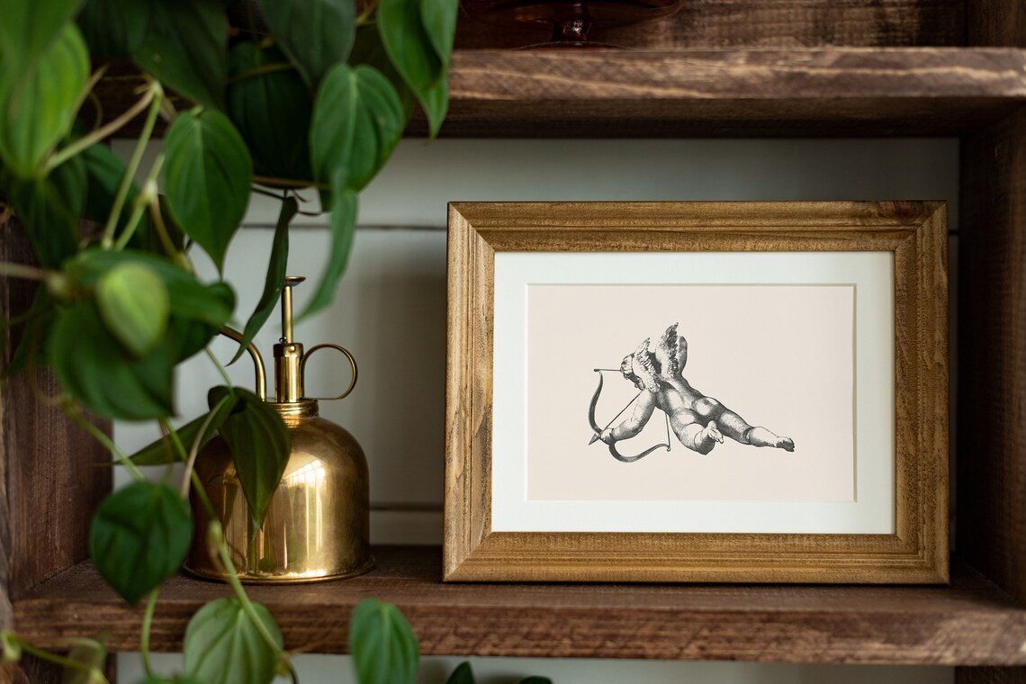 Vintage Cupid Print, Antique Love Art Poster - Image 5