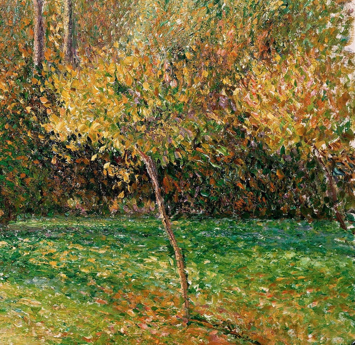 Camille Pissarro Autumn Poplars at Eragny Impressionist Textured Print - Image 2