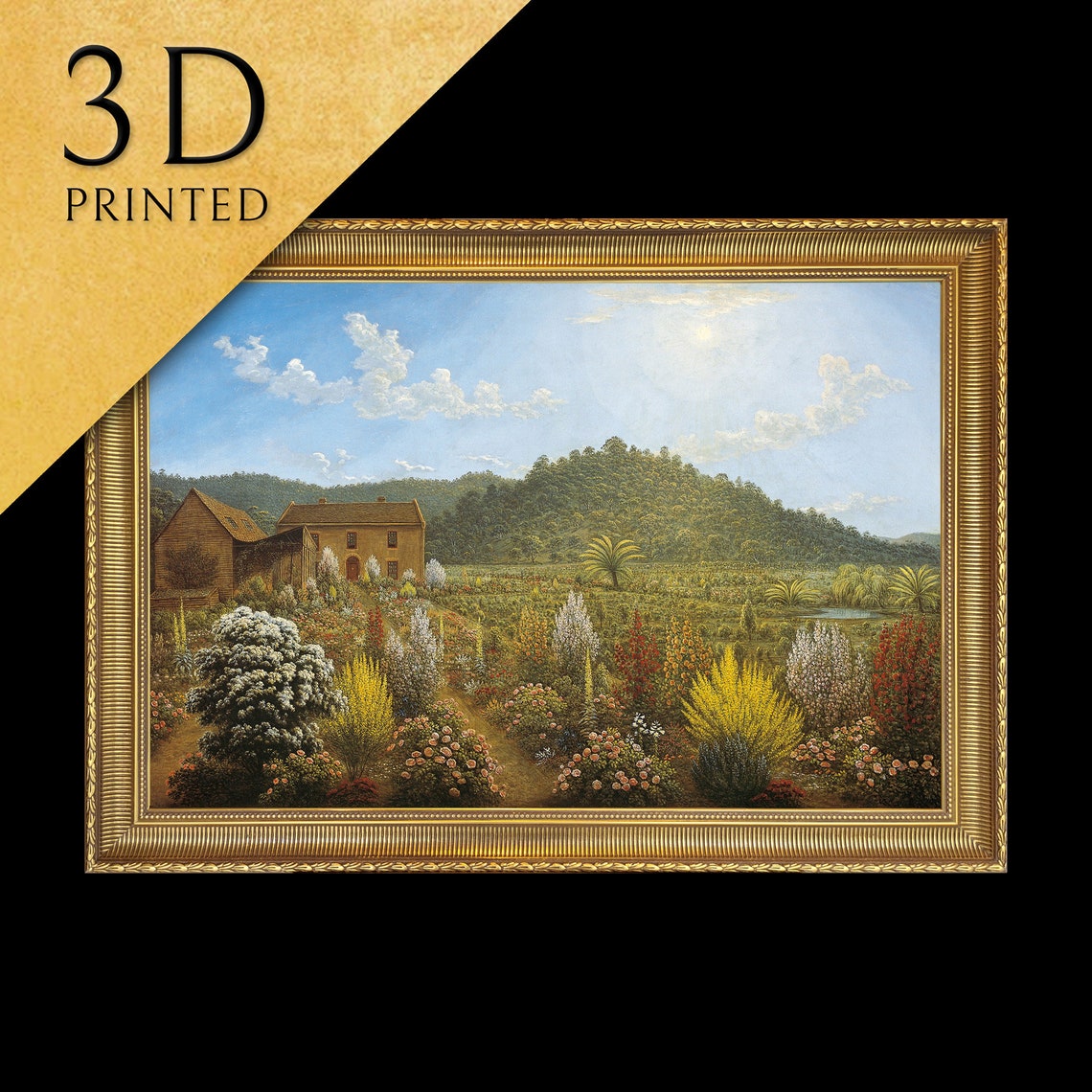 John Glover Artists House and Garden Colonial Landscape Poster