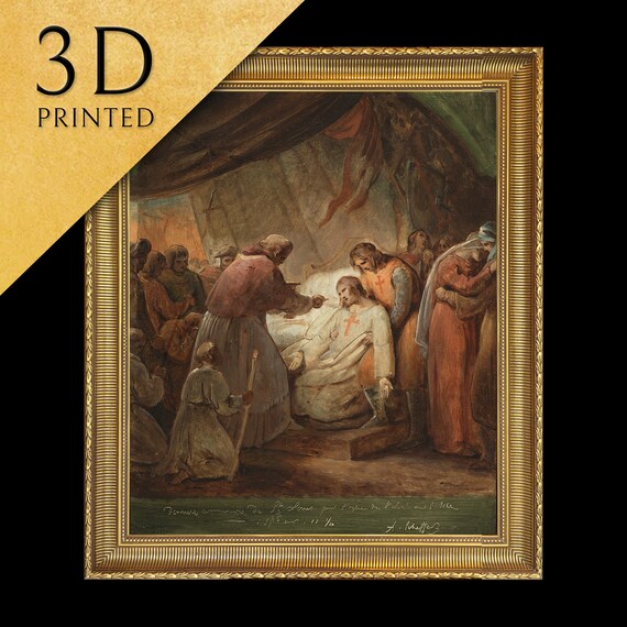 Ary Scheffer Last Communion Saint Louis Crusader Deathbed Wall Art