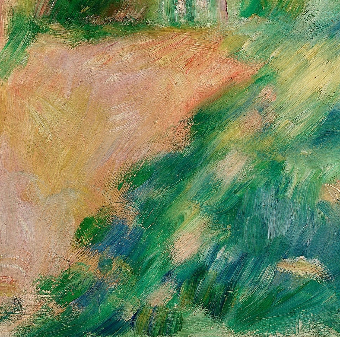 Renoir Autumn Trees Over a Country Path in Golden Light Poster - Image 2