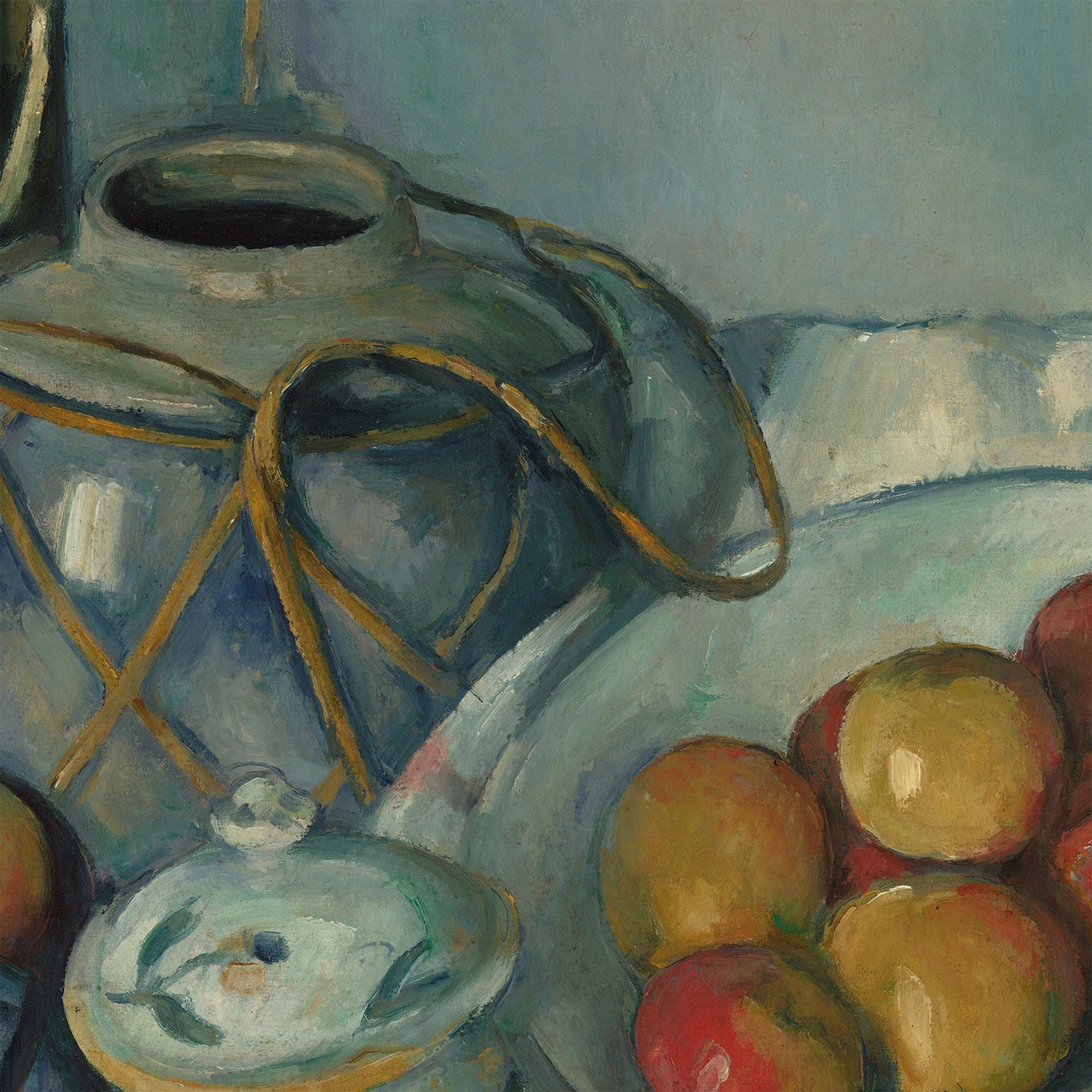 Paul Cezanne Still Life With Apples Post Impressionist Art Poster - Image 3
