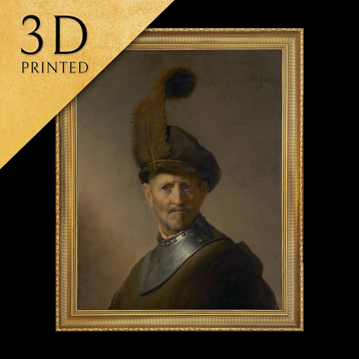 Rembrandt Old Man in Military Costume Art Print