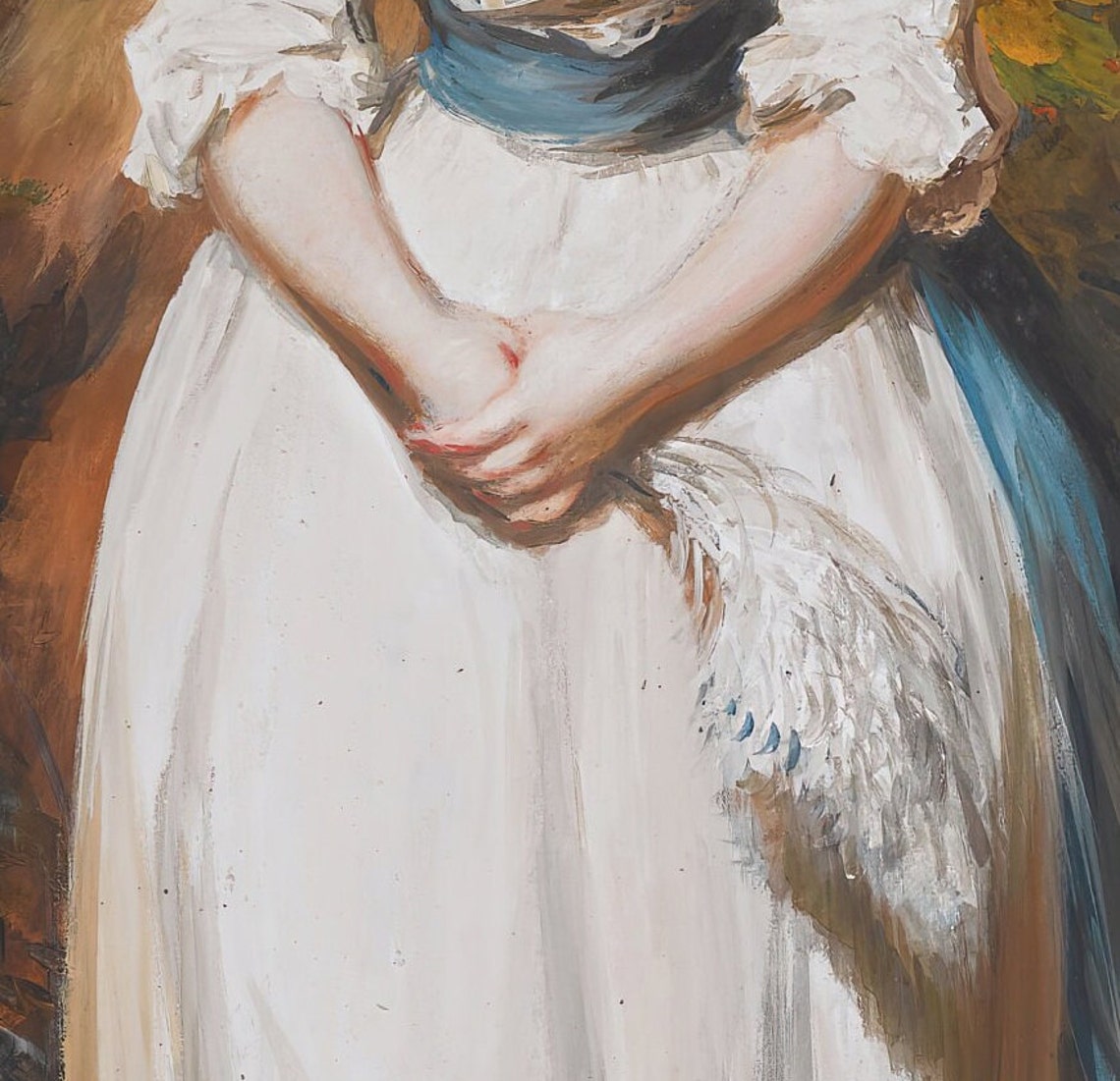 Daniel Gardner Mary Whitbread Lady In White Woods Stroll Wall Art - Image 2