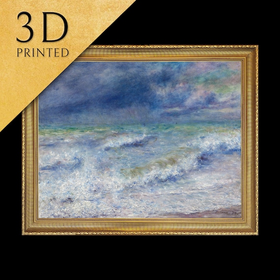 Pierre Renoir Stormy Seascape Ocean Waves Impressionist Poster