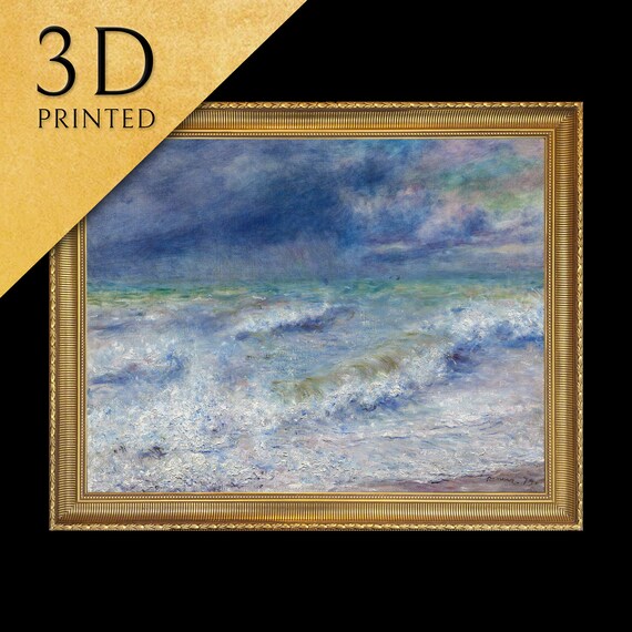 Seascape By Pierre Auguste Renoir 3d Printed With Texture And Brush Strokes Looks Like Original Oil Painting