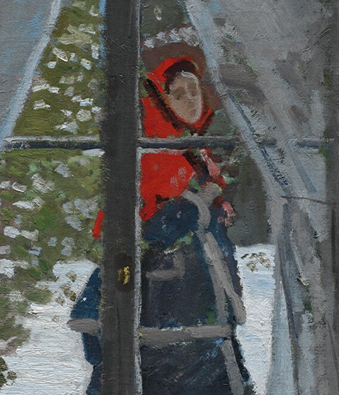 Claude Monet The Red Kerchief Japanese Kimono Portrait Poster - Image 3