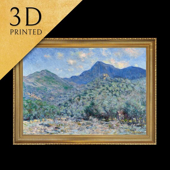 Valle Buona Near Bordighera By Claude Monet 3d Printed With Texture And Brush Strokes Looks Like Original Oil Painting