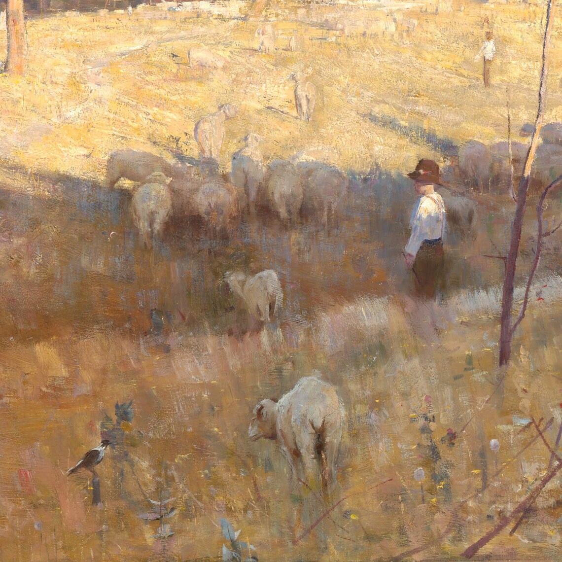 Golden Summer Eaglemont by Arthur Streeton Sunlit Australian Fields Poster - Image 2