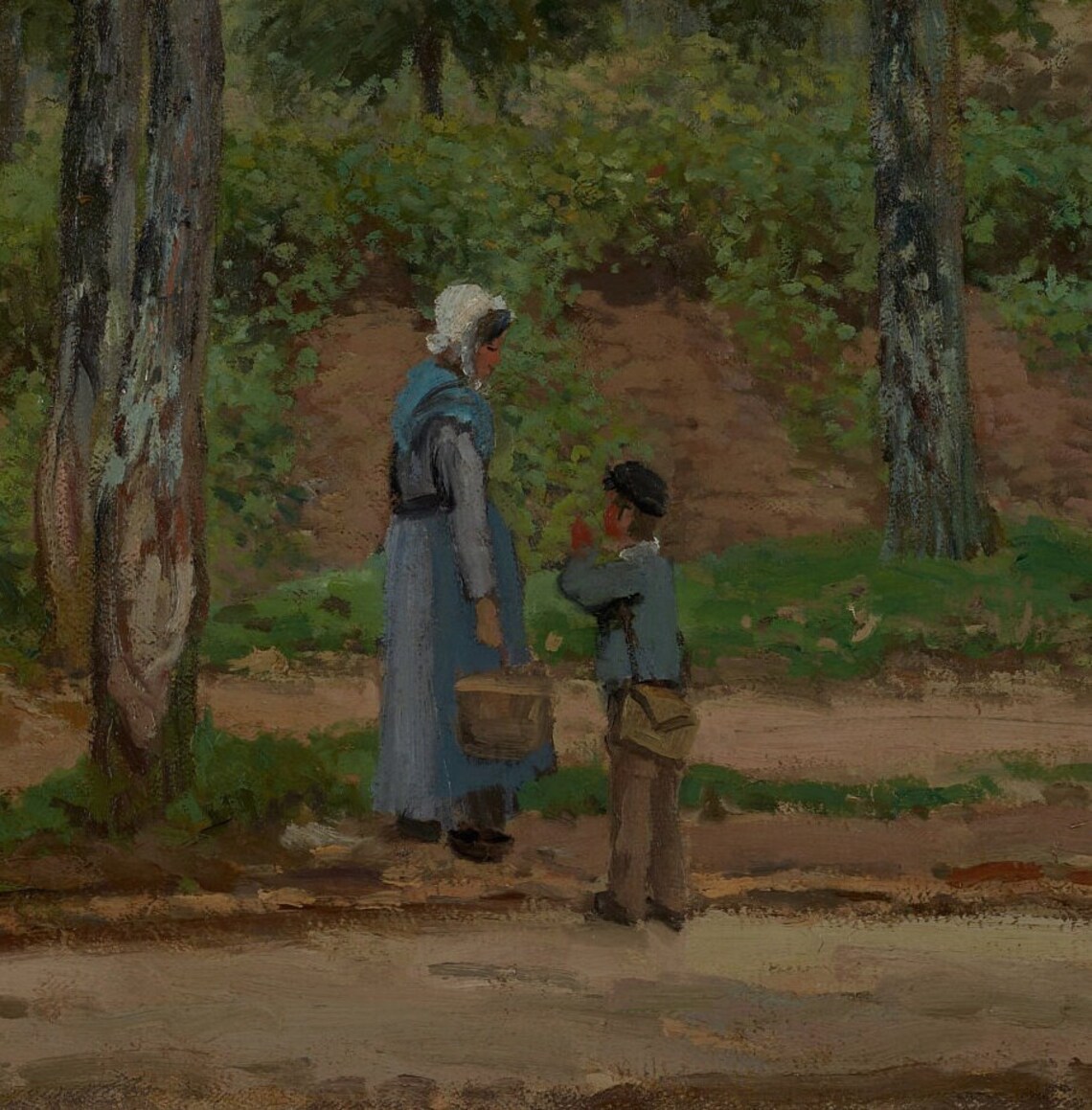 Camille Pissarro Louveciennes Village Road Figures Landscape Poster - Image 2