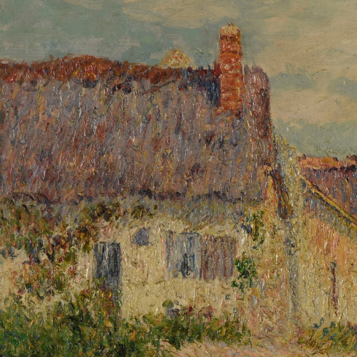 Loiseau Thatched Cottage Vaudreuil Impressionist Countryside Poster - Image 3