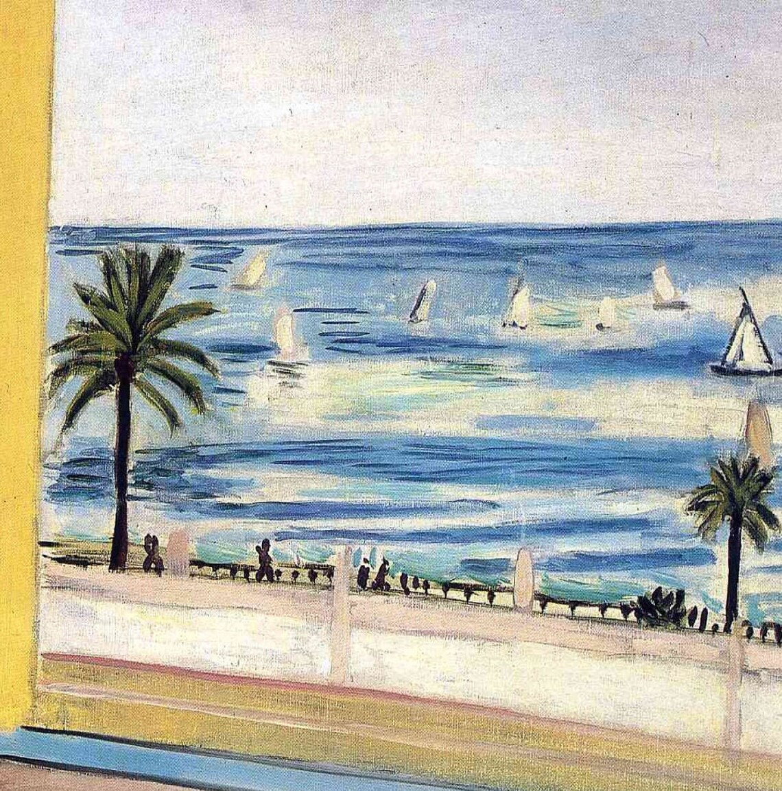 Matisse Woman by a Window Overlooking the Sea with Sailboats Poster - Image 2