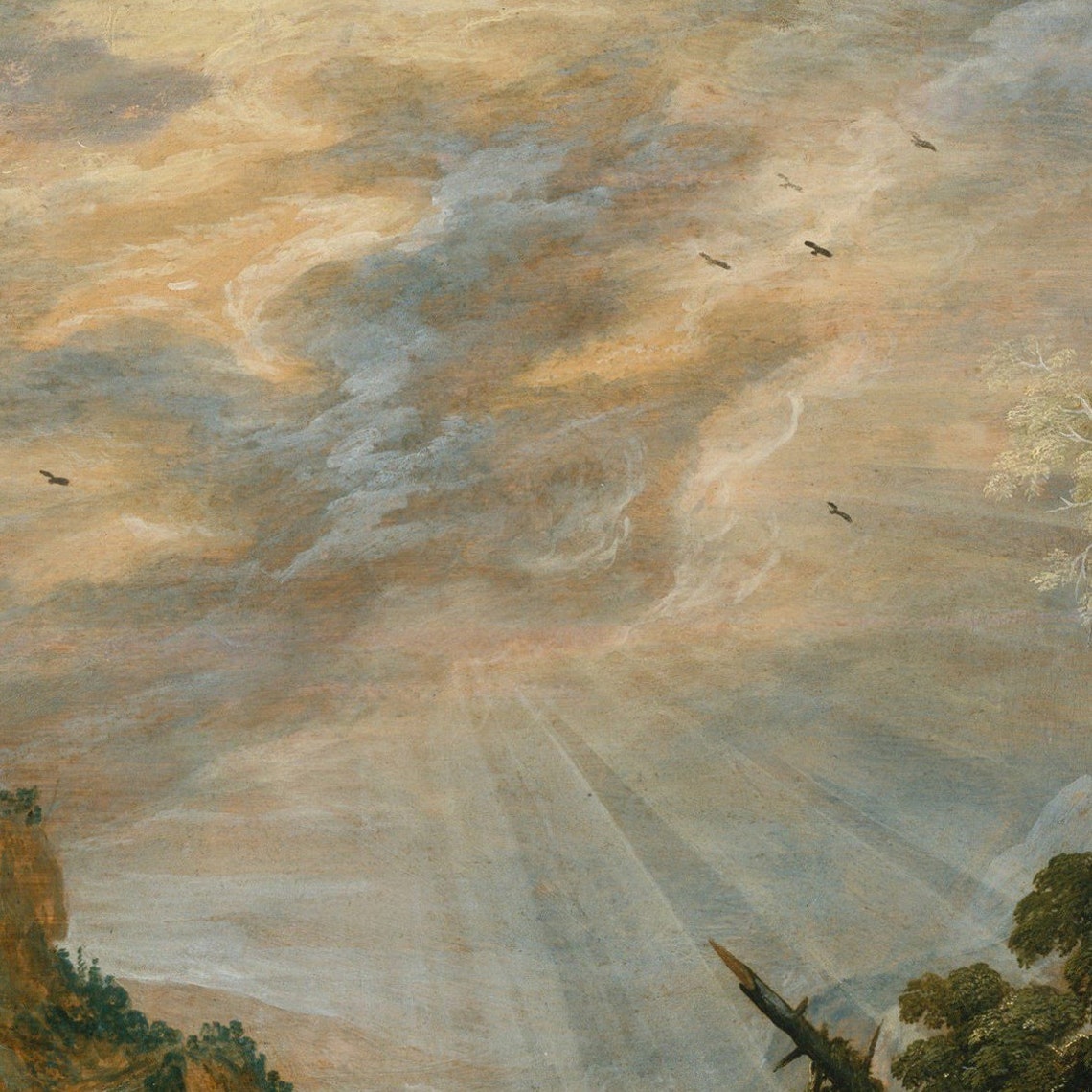 Kerstiaen de Keuninck Mountainous Waterfall Landscape Baroque Poster - Image 2