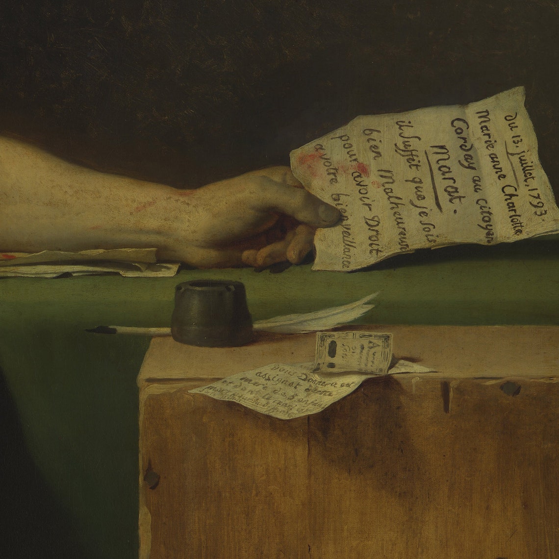 Jacques Louis David Death Of Marat Neoclassical Martyr Poster - Image 2