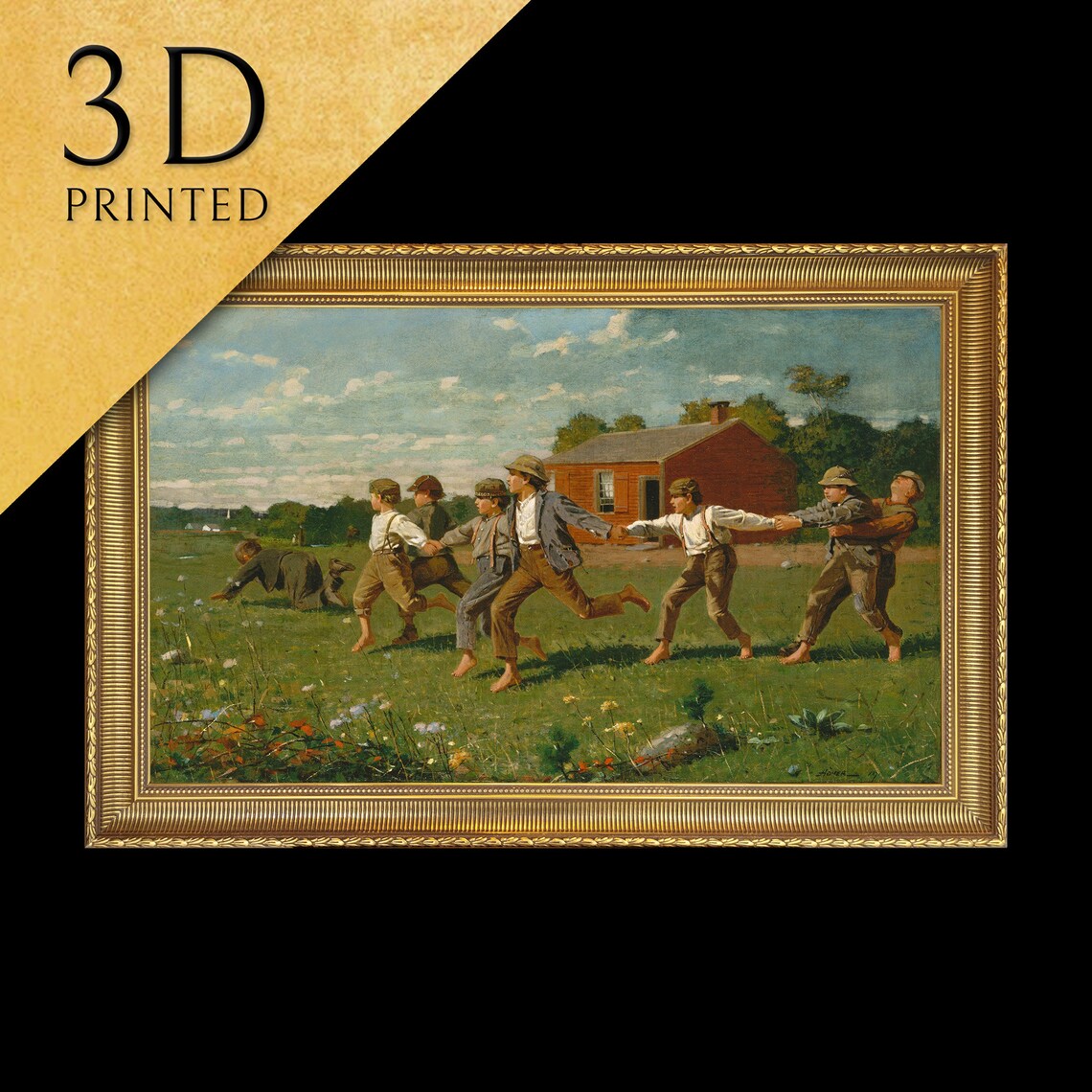 Snap The Whip By Winslow Homer Art Print