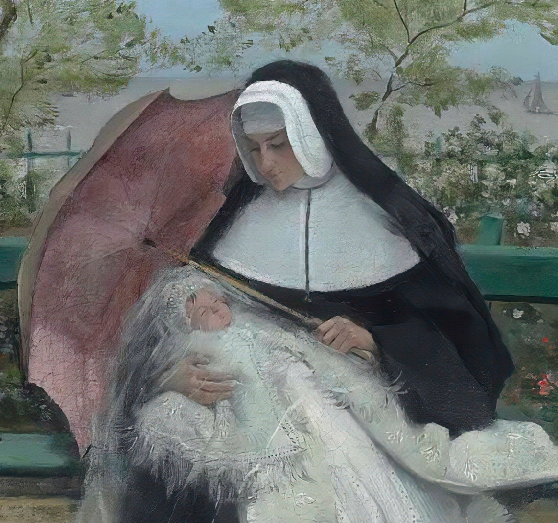 Ernest Ange Duez Resting on Terrace Villerville Seaside Poster - Image 2