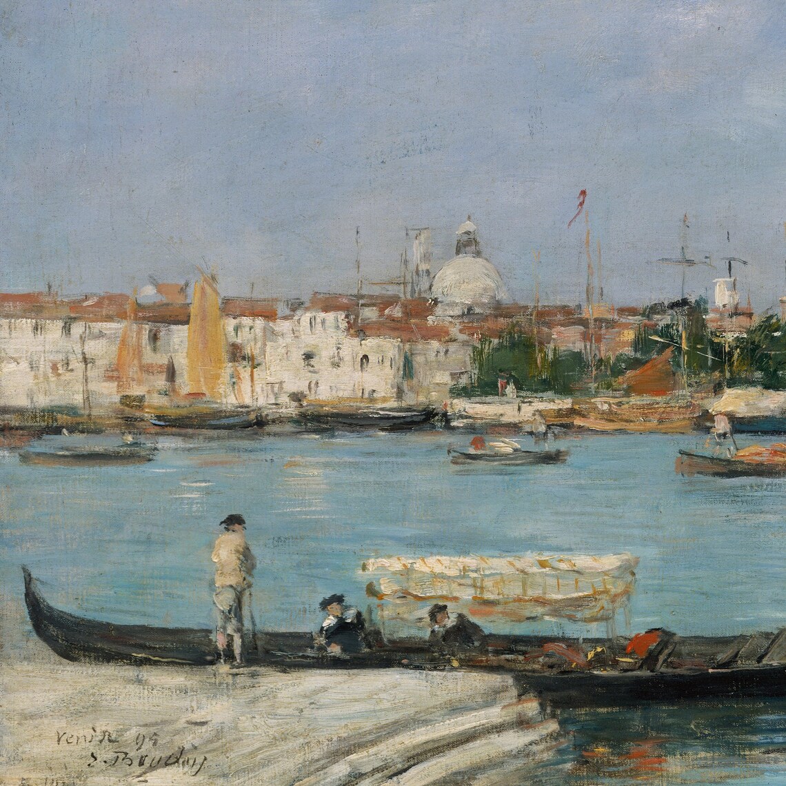 Venice Grand Canal with Santa Maria della Salute and Gondolas Poster - Image 2