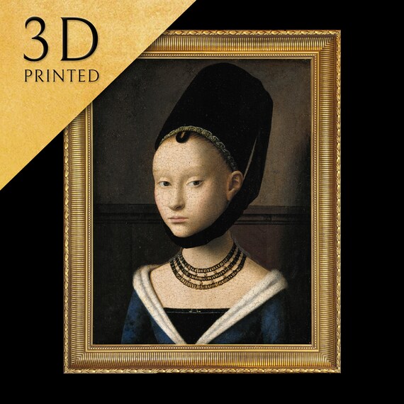 Petrus Christus Portrait of a Young Woman Renaissance Headdress Art Print