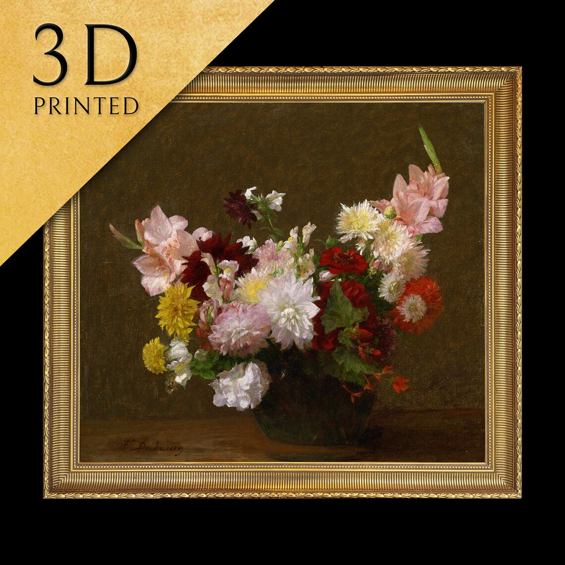 Victoria Dubourg Flower Bouquet Dahlia Gladioli Still Life Poster