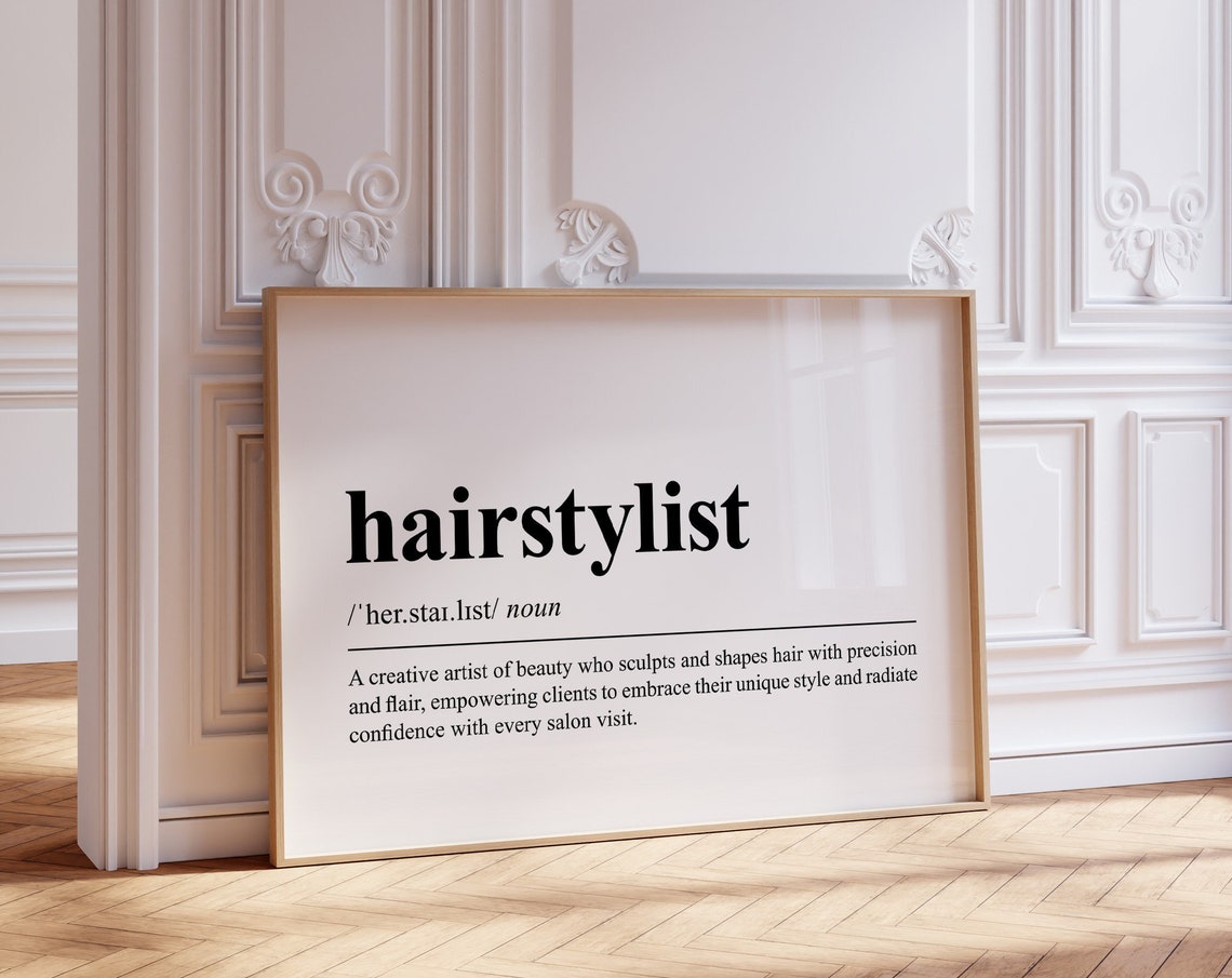 Hairstylist Definition Salon Dictionary Wall Decor Art Poster - Image 2