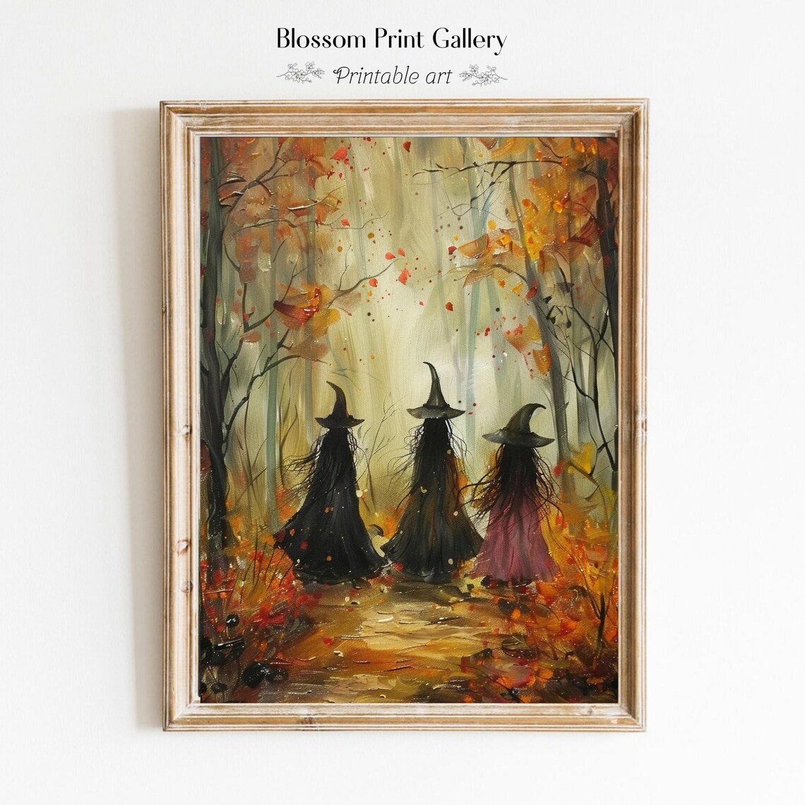 Witchy Decor Halloween Gothic Print, Dark Academia