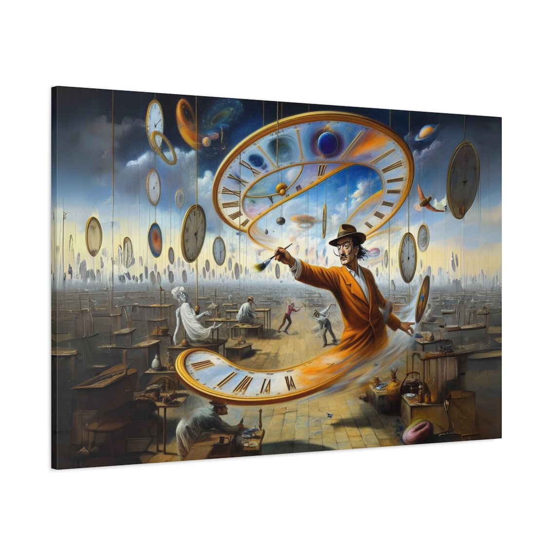 Salvador Dali-Inspired Persistence of Memory Art Print
