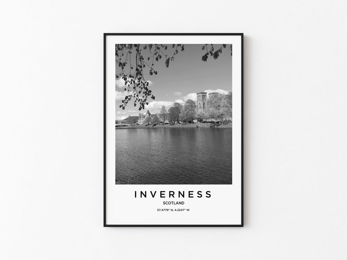 Inverness Art Inverness Print Inverness Poster Inverness Art Inverness Photo Inverness Map Inverness Painting Inverness Travel