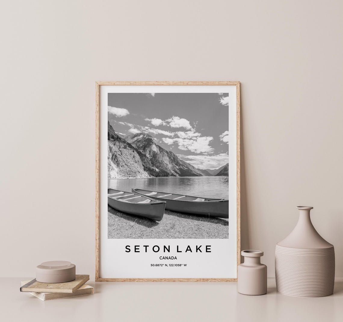 Seton Lake Art Seton Lake Print Seton Lake Poster Seton Lake Art Seton Lake Photo Seton Lake Map Seton Lake Painting Seton Lake Travel - Image 2
