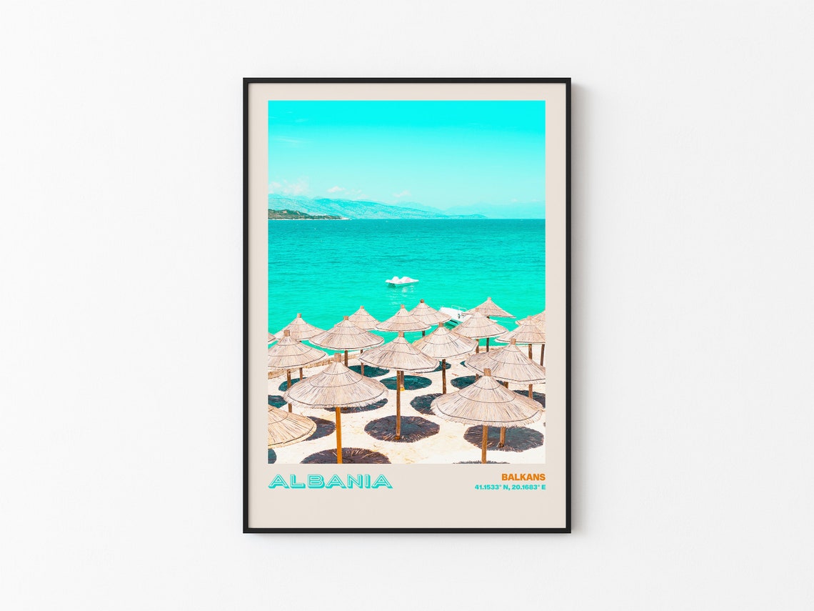 Albania Travel Poster Albania Print Albania Photo Print Albania Wall Decor Albania Travel Art Albania Albania Picture Albania 1 - Image 3