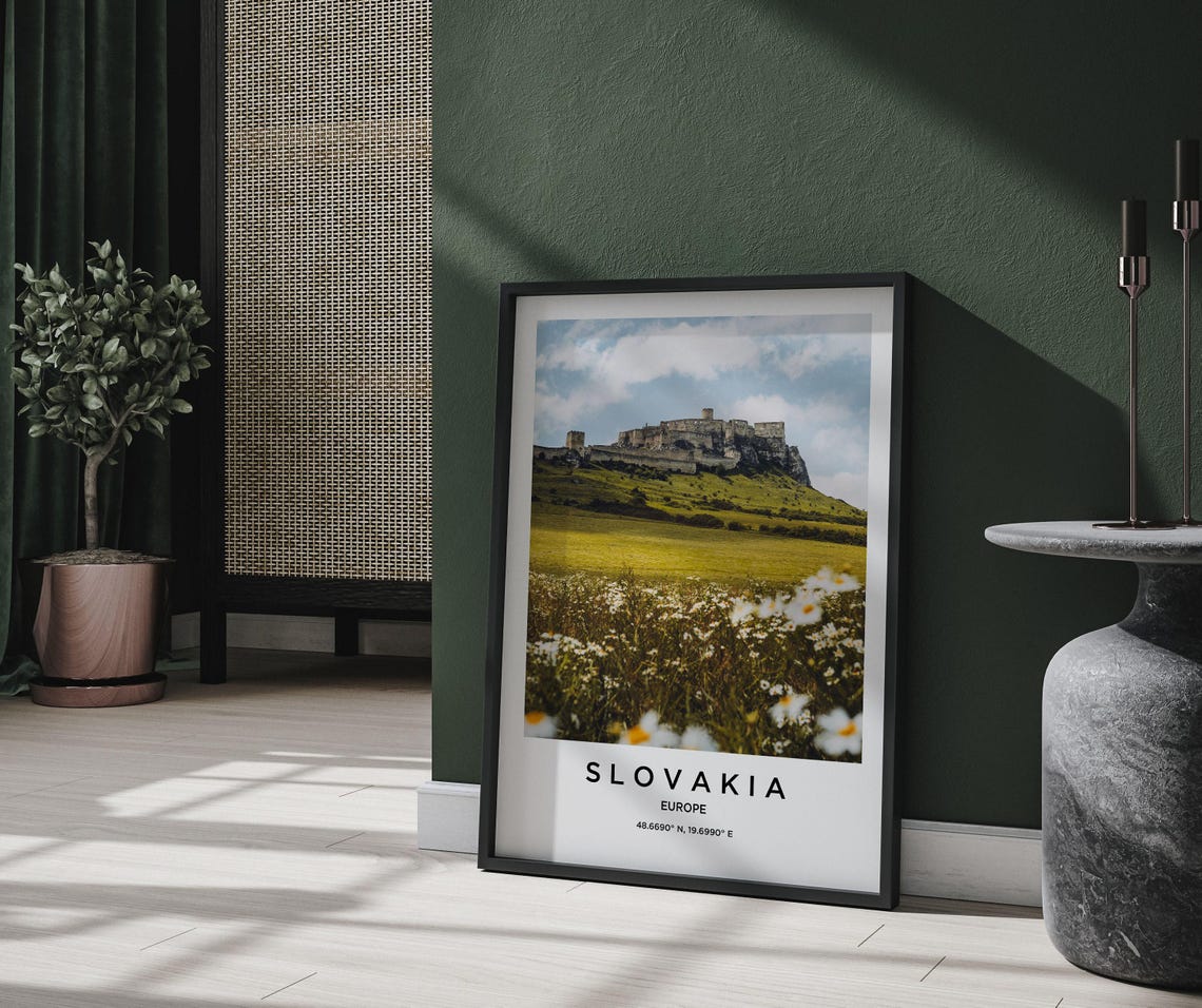 Slovakia Art Slovakia Print Slovakia Poster Slovakia Art Slovakia Photo Slovakia Map Slovakia Painting Slovakia Travel - Image 3