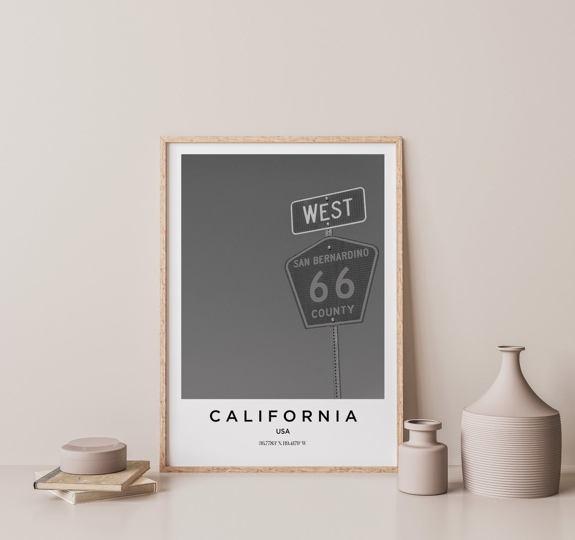 California Travel Poster California Print California Photo Print Black And White Photography Monochrome Travel Photography America - Image 3