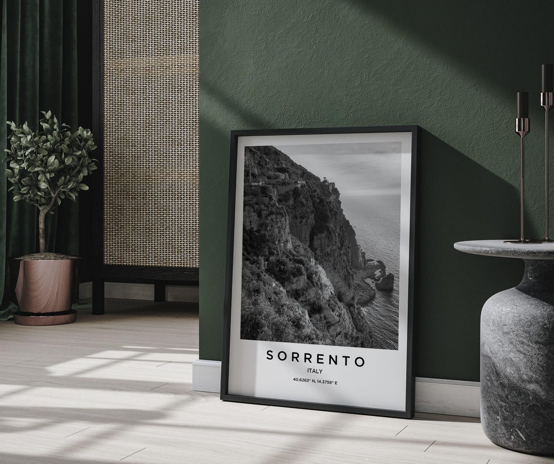 Sorrento Travel Poster, Map Art Print - Image 2