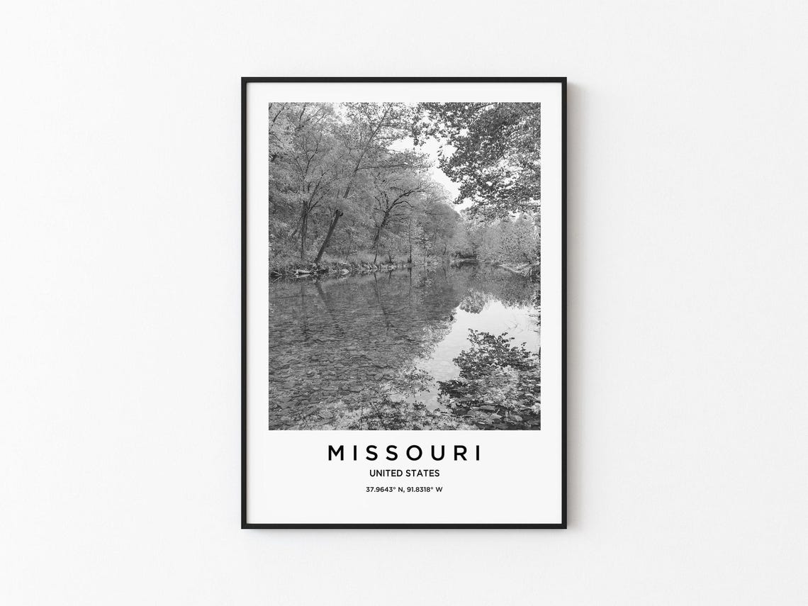 Missouri Art Missouri Print Missouri Poster Missouri Art Missouri Photo Missouri Map Missouri Painting Missouri Travel