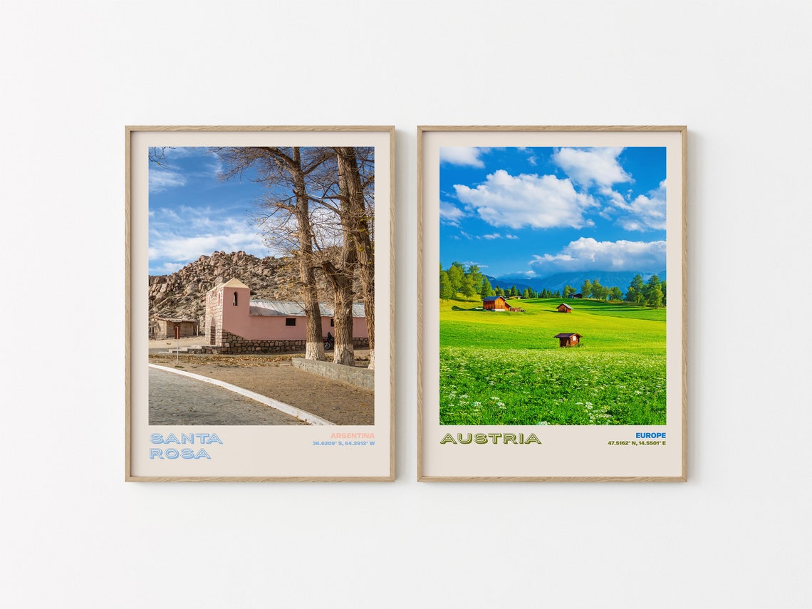 Santa Rosa Travel Poster Santa Rosa Print Santa Rosa Photo Print Santa Rosa Wall Decor Santa Rosa Travel Art Argentina Santa Rosa 3 - Image 2