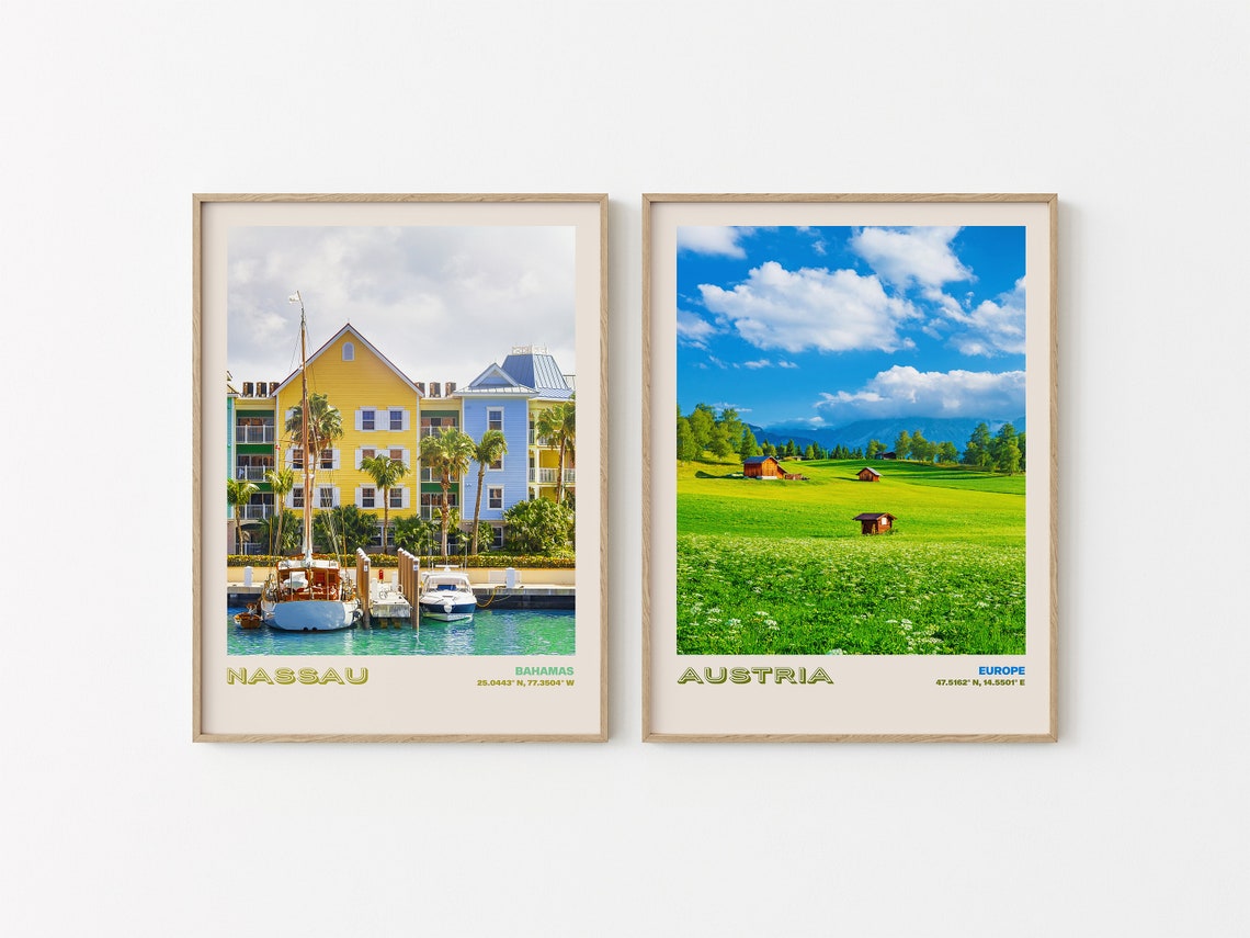 Nassau Travel Poster Nassau Print Nassau Photo Print Nassau Wall Decor Nassau Travel Art Nassau Bahamas Picture Nassau 1 - Image 3