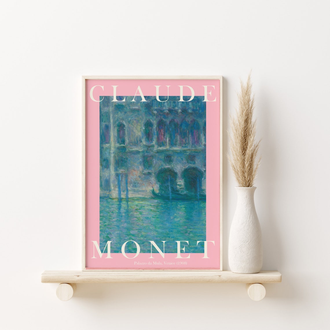 Claude Monet Palazzo da Mula Venice 1908 Shimmering Blue Lagoon Poster - Image 3