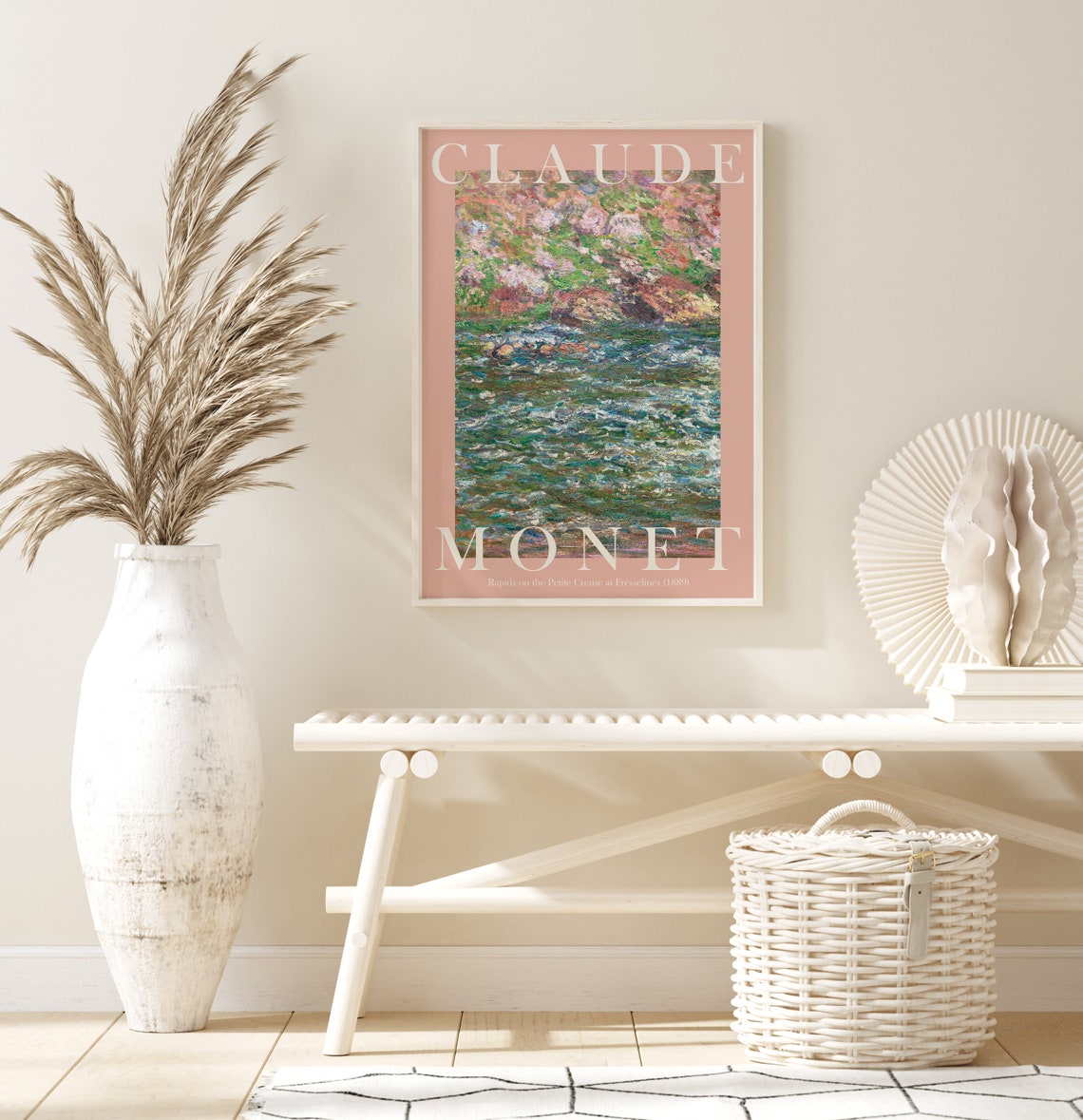 Claude Monet Rapids on Petite Creuse at Fresselines 1889 Poster - Image 2