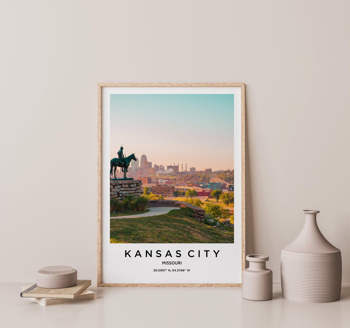Kansas City Art Kansas City Print Kansas City Poster Kansas City Art Kansas City Photo Kansas City Map Kansas City Painting - Image 2