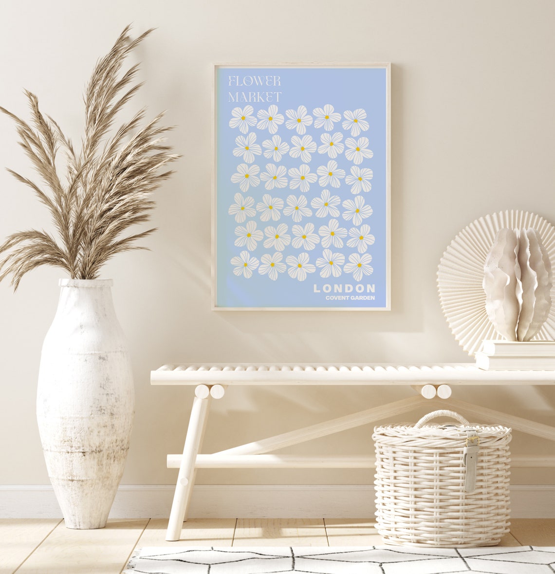 Covent Garden Poster Covent Garden Wall Art Covent Garden Personalised Travel Poster Covent Garden Flower Market Print Floral Wall - Image 3