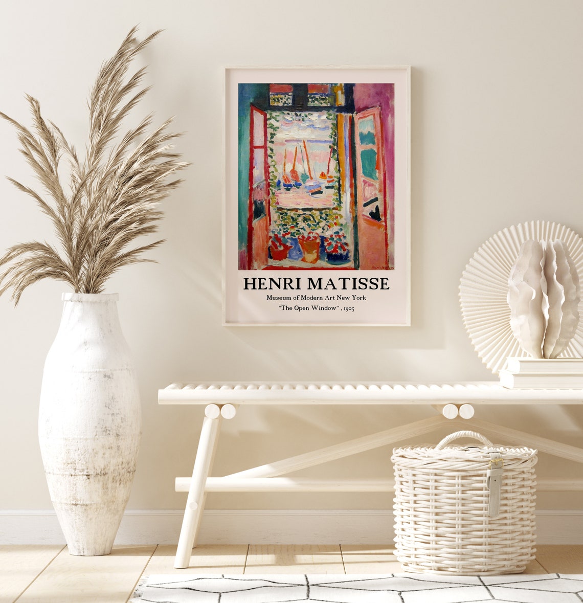 Henri Matisse The Open Window 1905 Sailboat Sea View Art Poster - Image 3