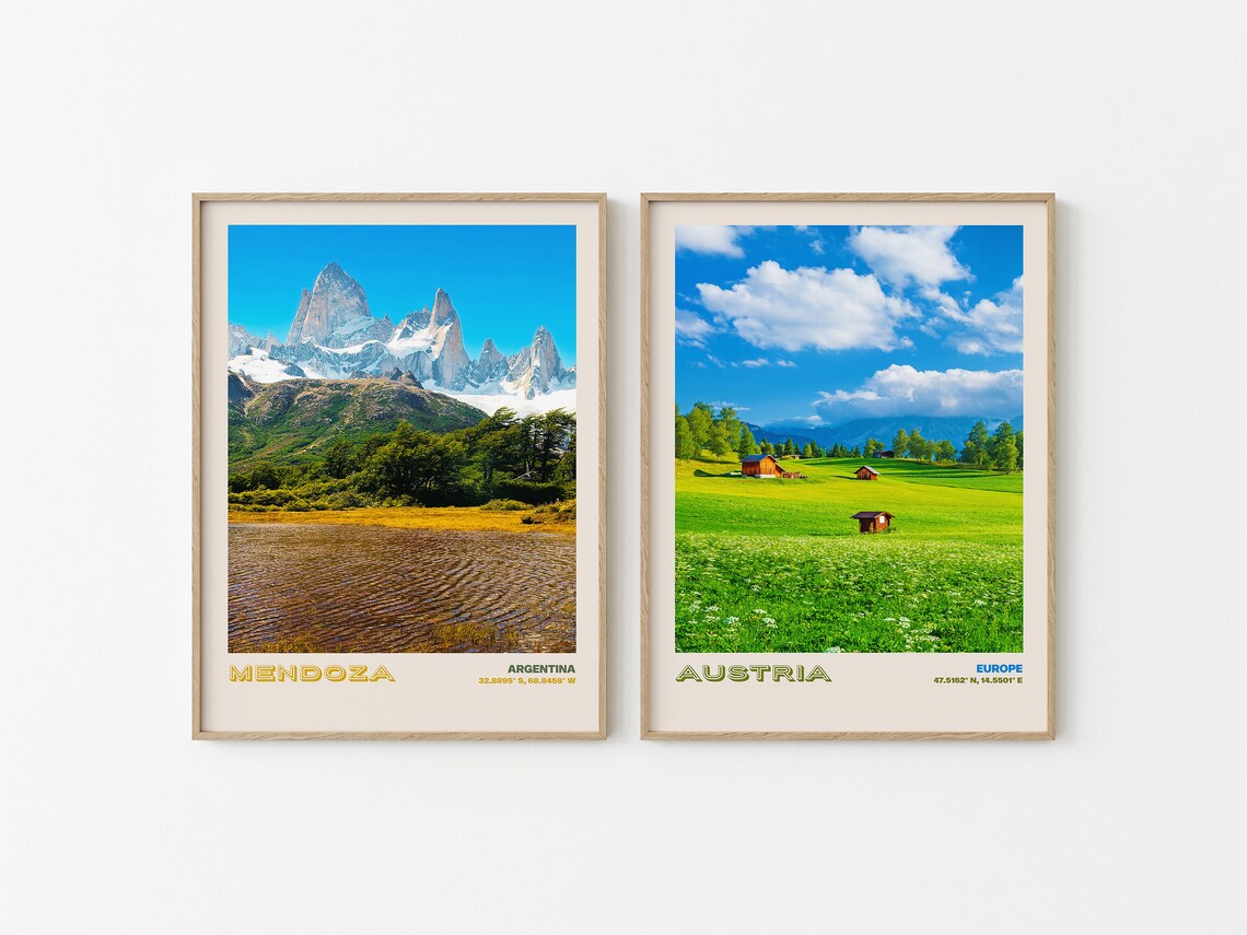 Mendoza Travel Poster Mendoza Print Mendoza Photo Print Mendoza Wall Decor Mendoza Travel Art Argentina Picture Mendoza 5 - Image 2