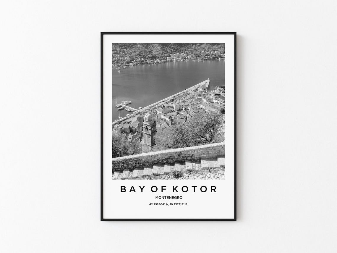 Bay Of Kotor Travel Poster