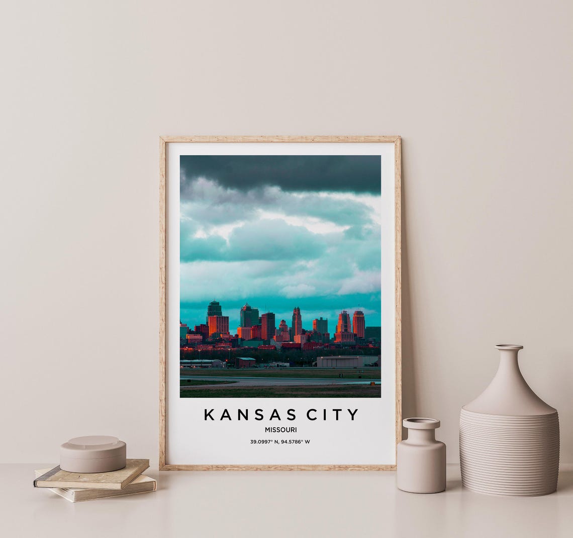 Kansas City Art Kansas City Print Kansas City Poster Kansas City Art Kansas City Photo Kansas City Map Kansas City Painting - Image 2