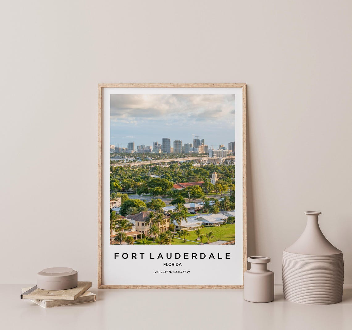 Fort Lauderdale Travel Poster, City Map - Image 2