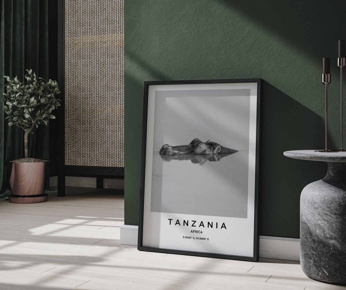 Tanzania Art Tanzania Print Tanzania Poster Tanzania Art Tanzania Photo Tanzania Map Tanzania Painting Tanzania Travel - Image 2
